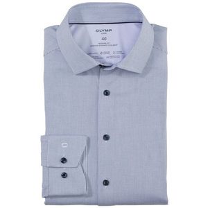 OLYMP Luxor 24/Seven Overhemd, modern fit, Global Kent, Bleu
