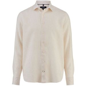 OLYMP SIGNATURE Casual Overhemd, tailored fit, Kent, Beige