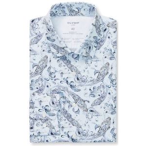 OLYMP Luxor 24/Seven Overhemd, modern fit, New Kent, Bleu
