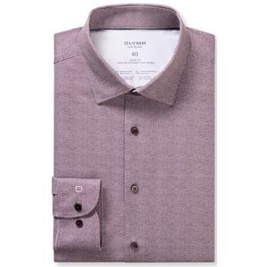 OLYMP Level Five 24/Seven Overhemd, body fit, New York Kent, Aubergine