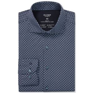 OLYMP Level Five 24/Seven Overhemd, body fit, Kent, Marineblauw