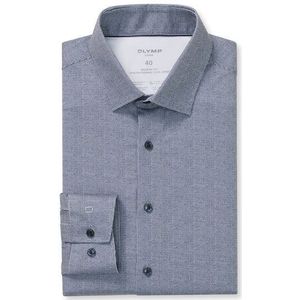 OLYMP Luxor 24/Seven Overhemd, modern fit, New Kent, Marineblauw
