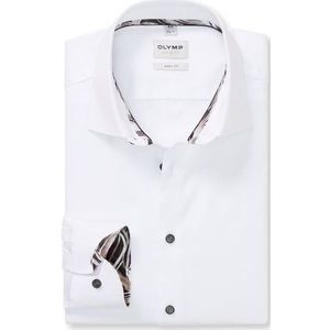 OLYMP Level Five Overhemd, body fit, New York Kent, Wit