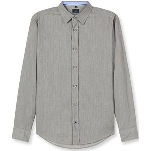 OLYMP Casual Overhemd, regular fit, Kent, Zilvergrijs