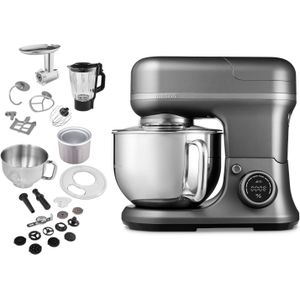 MEDION LIFE 4-in-1 Digitale Küchenmaschine MD18440, 1.200 W, 8 Geschwindigkeitsstufen, Digitales Sensor-Touch-Display, umfangreiches Zubehör