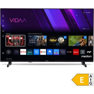 MEDION LIFE P8432501 (MD 843101) Smart-TV, 108 cm (43'') FHD Display, HDR, PVR ready, Bluetooth, VIDAA App Store, NETFLIX, Disney+, Paramount+ & Amazon Prime Video App