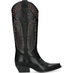 Zwarte cowboy shooties met studs Zwarte cowboy shooties met studs