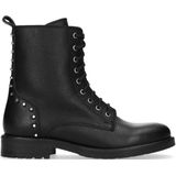 Zwarte biker boots met studs