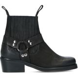 Zwarte cowboy laarsjes met gespen