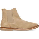 Beige suède chelsea boots