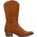 Cognac suède cowboylaarzen
