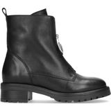 Zwarte biker boots met rits