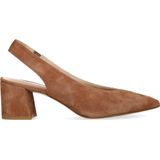 Slingback pumps met blokhak