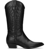 Zwarte cowboylaarzen met spitse neus