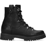 Zwarte leren biker boots