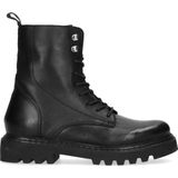 Zwarte biker boots met lus