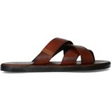 REHAB Raven tumble bruine slippers