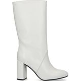 Witte laarzen met hak