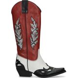 Zwarte cowboy laarzen met patches