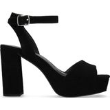 Zwarte sandalen met blokhak