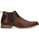 Bruine leren chelsea boots