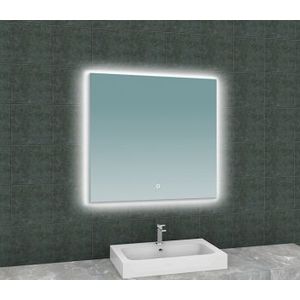 Sanifun Soul spiegel + Led rechthoek 800x800.