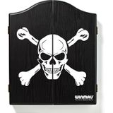 Dartkabinet Winmau doodshoofd zwart