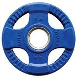 Body-Solid Gekleurde Olympische Rubber Halterschijf - Blauw - 2,5 kg