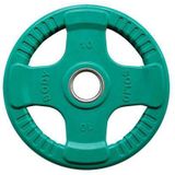 Body-Solid Gekleurde Olympische Rubber Halterschijf - Groen - 10 kg