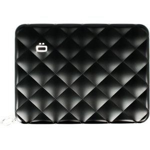 Ögon Quilted Passport Holder Black