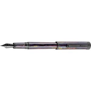 Montegrappa Zero Zodiac Aquarius Ultra Black FP Stub 14kt