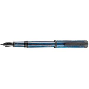 Montegrappa Zero Zodiac Libra Ultra Black FP B 14kt
