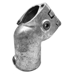 Open kort T-stuk 45° Typ 3O, 48,3 mm, Verzinkt