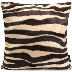 Furry Zebra / Harige Zebra Kussenhoes | Katoen - Polyester | 45 x 45 cm