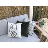 Sierkussen Abstract Lines #2s-s45 x 45 cms-sKatoen/Linnen