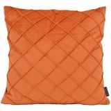 Velvet Cross Terracotta | 45 x 45 cm | Kussenhoes | Velvet/Polyester