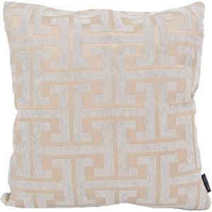 Taupe Coffee Chenille Kussenhoess-sPolyester / Velvets-s45 x 45 cm