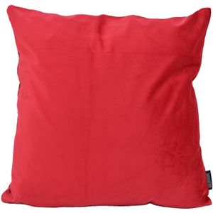 Velvet Rood Kussenhoes | Fluweel - Polyester | 45 x 45 cm