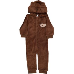 Onesie - Bruin - Baby - Lange Mouwen - Coralfleece