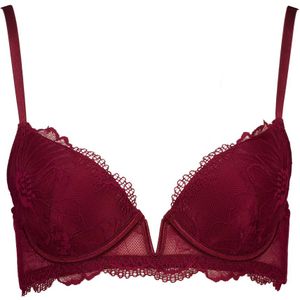 Cheeky plunge Padded BH - Rood