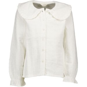 Blouse - Wit - Meisjes - Katoen - Lange Mouwen