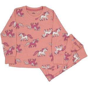 Pyjama - Roze - Meisjes - Lange Broek - Lange Mouwen - Ronde Hals