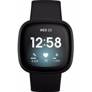 Fitbit smartwatch Versa 3 (Zwart)