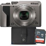 Nikon compact camera COOLPIX A1000 SILVER + 16GB + CASE