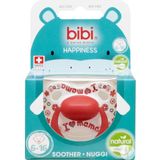 Bibi Fopspeen Happiness Natural I Love Mama/Papa 6-16 Maanden 1 Stuk