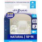 Difrax Fopspeen Natural Glow In The Dark 18+ Maanden Sleepy Isha 1 Stuk