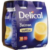 Delical HP HC Melkdrank Vanille Smaak Flesjes 4x200ml
