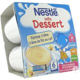 Nestle Baby Dessert Rijstpap Creme Pot 4x100g