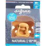 Difrax Fopspeen Natural 18+ M Uni Geel