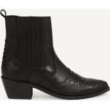 Poelman Cowboylaarzen plat Zwart R-TtPOE
